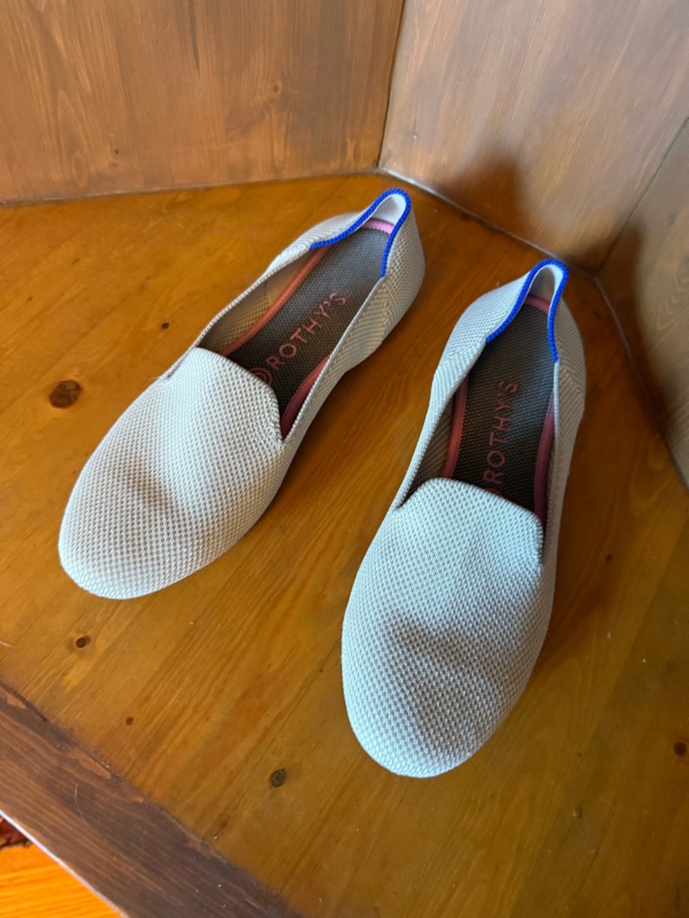 Rothy's, The Loafer  Double Stitch (Beige/Cream) colorway. 9